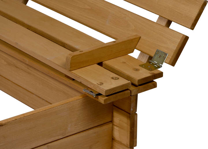 dobar Klappbarer Sandkasten mit Sitzbänken